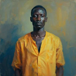a photo of person by Omar Victor Diop, in the style of Omar Victor Diop