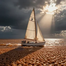 sailing a cross a sea of baked beans