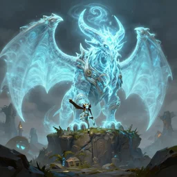 mount epic ur'zul screenshot world of warcraft mounts worldboss bioluminecant light concept sketch art and by feng zhu alena aenami artworks in 4 k beeple, by thomas kinkade heartstone overwatch blizzard 3 d rtx hdr