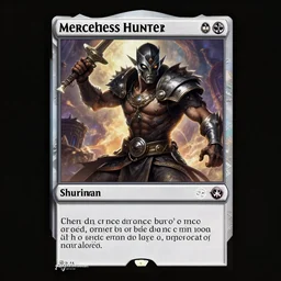 Merciless Hunter, Shuriman Legends of Runeterra full card art by SIXMOREVODKA