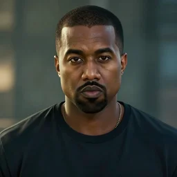 a videogame still of Kanye West in Tekken 7, portrait, 40mm lens, shallow depth of field, close up, split lighting, cinematic