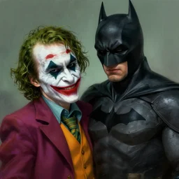 the Batman as the joker, digital painting, amazing detail, artstation, cgsociety