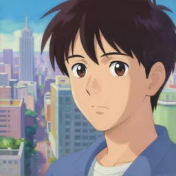 chillhop aesthetics city view painting by moebius and satoshi kon and dirk dzimirsky close - up portrait! dream chillhop aesthetics city view painting by moebius and satoshi kon and dirk dzimirsky close - up portrait