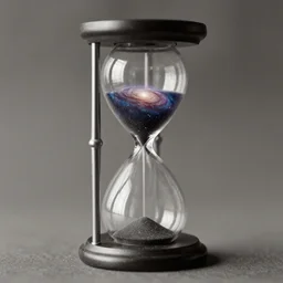 Galaxy inside an hourglass, Canon EOS R3, f/1.4, ISO 200, 1/160s, 8K, RAW, unedited, symmetrical balance, in-frame, 1900s photograph