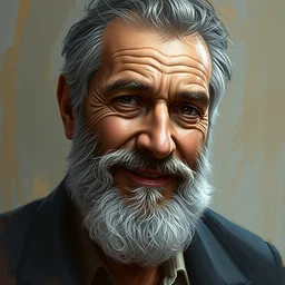 photo of carlo scarpa with simple smile paint detailed digital artstation, portrait hd 4 k, y greg rutkowski and gaston bussiere and craig mullins and j. c. leyendecker, hd
