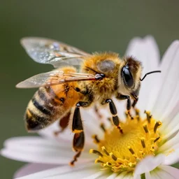 macro photo, 4k,  insect, bee, cinematic lightning, realistic, beautiful, detailed