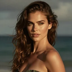 beautiful photo graph of a model at a high end photoshoot in Barbados