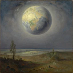 landscape of an alien world by martin johnson heade. oil on canvas.
