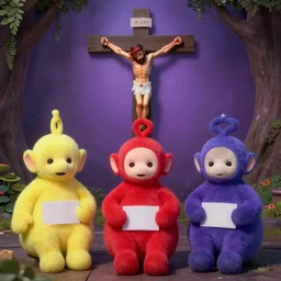 telletubbies crucified and satanic