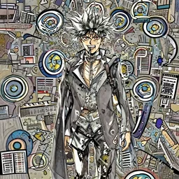 walter white in tokyo ghoul manga by sui ishida, illustration in style of sui ishida, 4 k hd