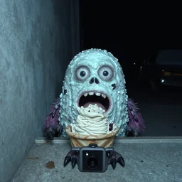 zombie ice cream monster trail cam lost creepy footage