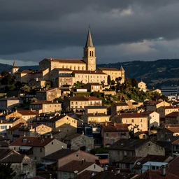 Donzenac city in France