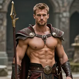 8K Photography from a Male muscled short haired Elven King