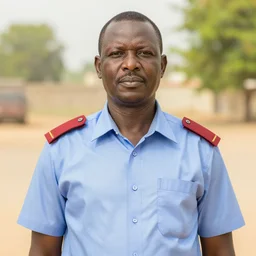 a portrait photo of jordan blick, liaison in gambia, by ralph hackett