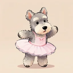 an anthropomorphic anthropomorphic westie ballerina, 4 k