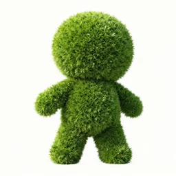 topiary bush shaped like chad kroeger