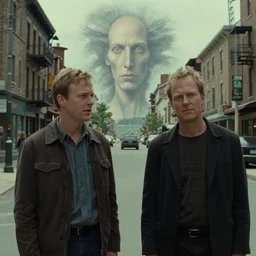 healthy main street, film still from the movie directed by denis villeneuve and david cronenberg with art direction by and h. r. giger and zdzisław beksinski