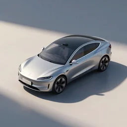an electric car designed by Apple Inc., isometric lighting