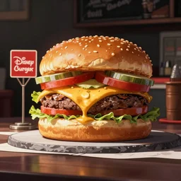 burger joint by disney concept artists, blunt borders, rule of thirds