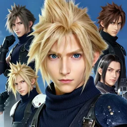 final fantasy vii, by takehiko inoue and kim jung gi and hiroya oku, by thomas kinkade and greg rutkowski and ilya kuvshinov, masterpiece illustration, ultrarealistic, perfect face and anatomy, golden ratio