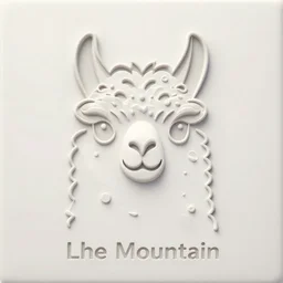 The Llama Mountain — a contour of a LLama face is visible in the shape of a Mountain range at sunset