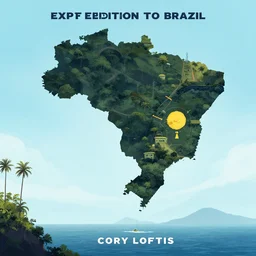 The last Expedition to Brazil, movie poster, artwork by Cory Loftis