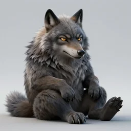 cute handsome cuddly burly surly relaxed calm timid werewolf from van helsing unreal engine hyperreallistic render 8k character concept art masterpiece screenshot from the video game the Elder Scrolls V: Skyrim