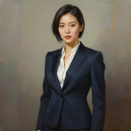 epic professional digital art of a very attractive female asian lawyer wearing business suit,, painting, by leesha hannigan, iris van herpen, artstation, cgsociety, wlop, epic, much wow, much detail, gorgeous, detailed, cinematic, masterpiece