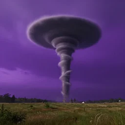 tornado in a landscape, artstation, 4 k detail, unreal engine 5, purple background
