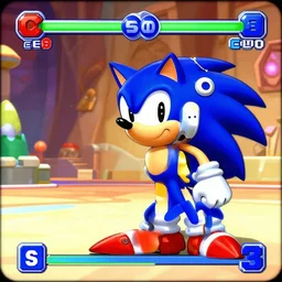 a neo geo game screenshot, sonic game
