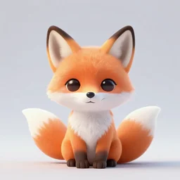 professional emoji of a cute fox, high quality, HD, minimalist, 8K, famous