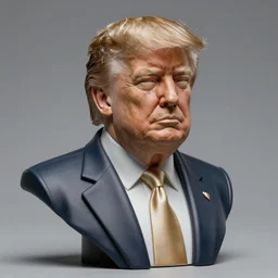 donald trump post - mortem bust, sharp detail, intricate detail, highly detailed