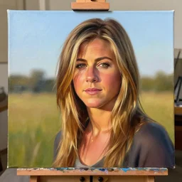 jenifer aniston, fantasy, painting, ultra realistic!!!, clear weather, golden hour, sharp focus