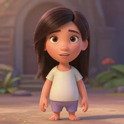vanessa mae as a pixar disney character from up ( 2 0 0 9 ), unreal engine, octane render, 3 d render, photorealistic