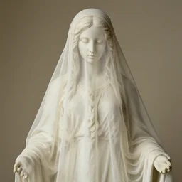 veiled virgin statue