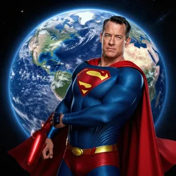 tom hanks as superman, carrying the earth through space, epic digital art, cinematic, trending on artstation, superb detail 8 k masterpiece