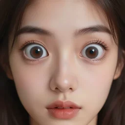 aesthetic beautiful radiant digital art of a woman with googly eyes, trending on artstation