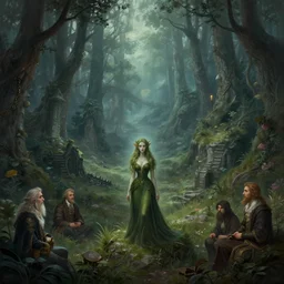a beautiful digital illustration painting of a detailed gothic fantasy valley and forest faerie fey unseelie, by benoit b. mandelbrot, steven belledin, martin johnson heade, lee madgwick, caspar david friedrich, and david rios ferreira. 8 k resolution trending on artstation concept art digital illustration