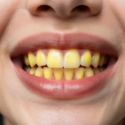 the yellowest teeth in existence