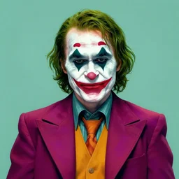 portrait of saul goodman as the joker, colorful, art by neil gaiman and peter elson, bernie wrightson