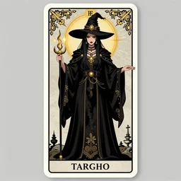 masterpiece, majestic witch girl tarot card concept art, stylized, doom, elegant, imperial, epic, intricate art by artgerm, edmund leighton, h. r. giger, greg rutkowski, josan gonzalez, zdizslaw beksinski, biomechanical, forest darkness, vibrant, art nouveau