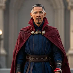 Obama as Dr. Strange. Movie still frame. 4K UHD.