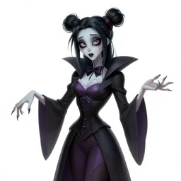 beautiful stella maeve magician, in the style of artgerm, rafeal albuquerque, thomas kinkade, realistic character concept, creepy pose, spooky, symmetrical face and body, volumetric lighting, detailed realistic symmetrical eyes, 8 k, insanely detailed and intricate elegant, autumn leaves