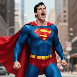Superman yelling !!!