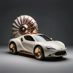 futuristic nautilus car, steampunk, studio lighting, award - winning car magazine photography