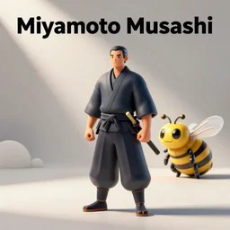 Miyamoto musashi, beeple, 3d rendering