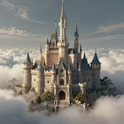 castle in the clouds, elaborate digital art, matte painting trending on artstation