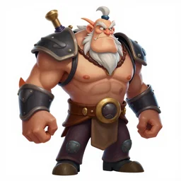 Rayman legends boss, badass old man villain, character design,  in the style of michael ancel, Ruan Jia and Mandy Jurgens and Greg Rutkowski, trending on Artstation, award winning, unreal engine, octane render W 1024