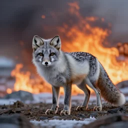 arctic fox brings doom fire and destruction