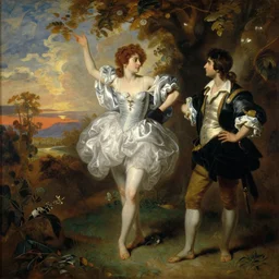 a painting of pompa gira by gustav moreau, jean delville and  Gaston Bussiere